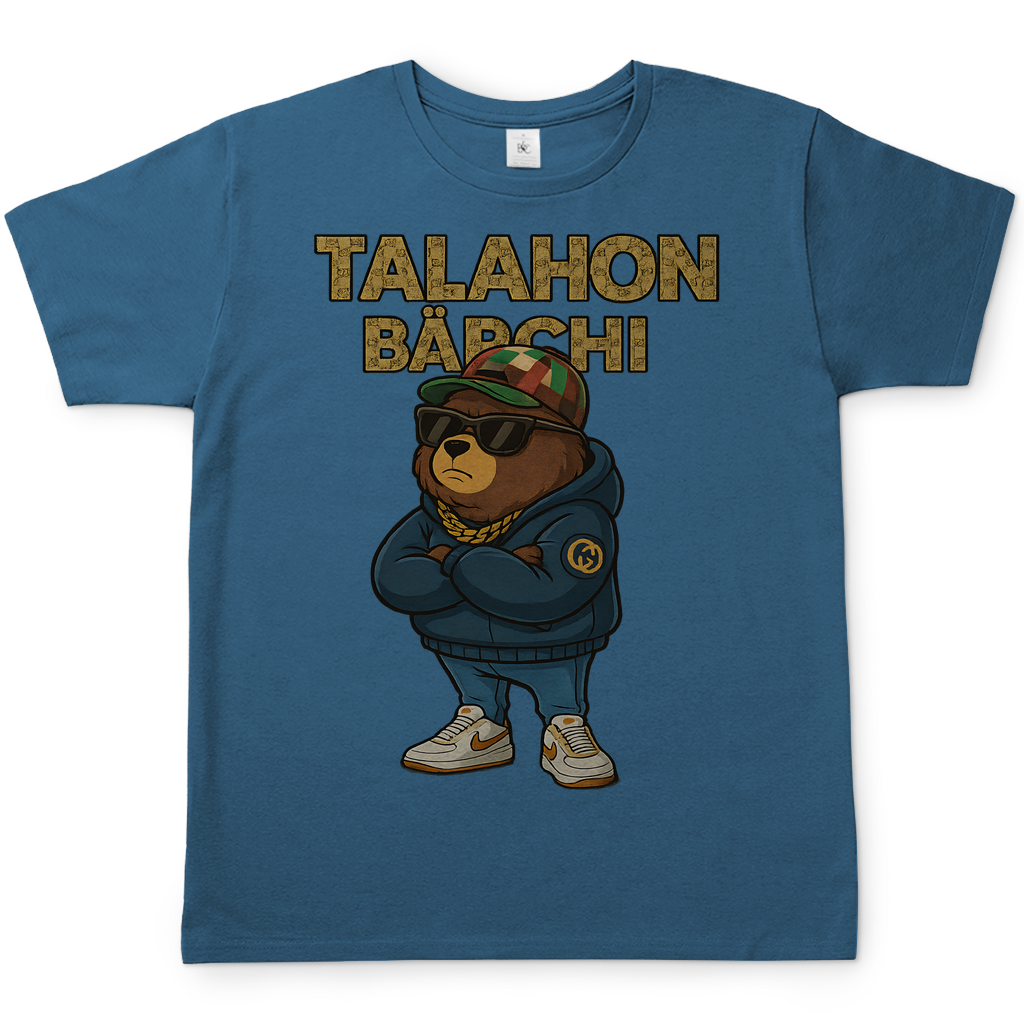 Talahon Bärchi - Glücksbärchi - Herren T-Shirt Stone Blue