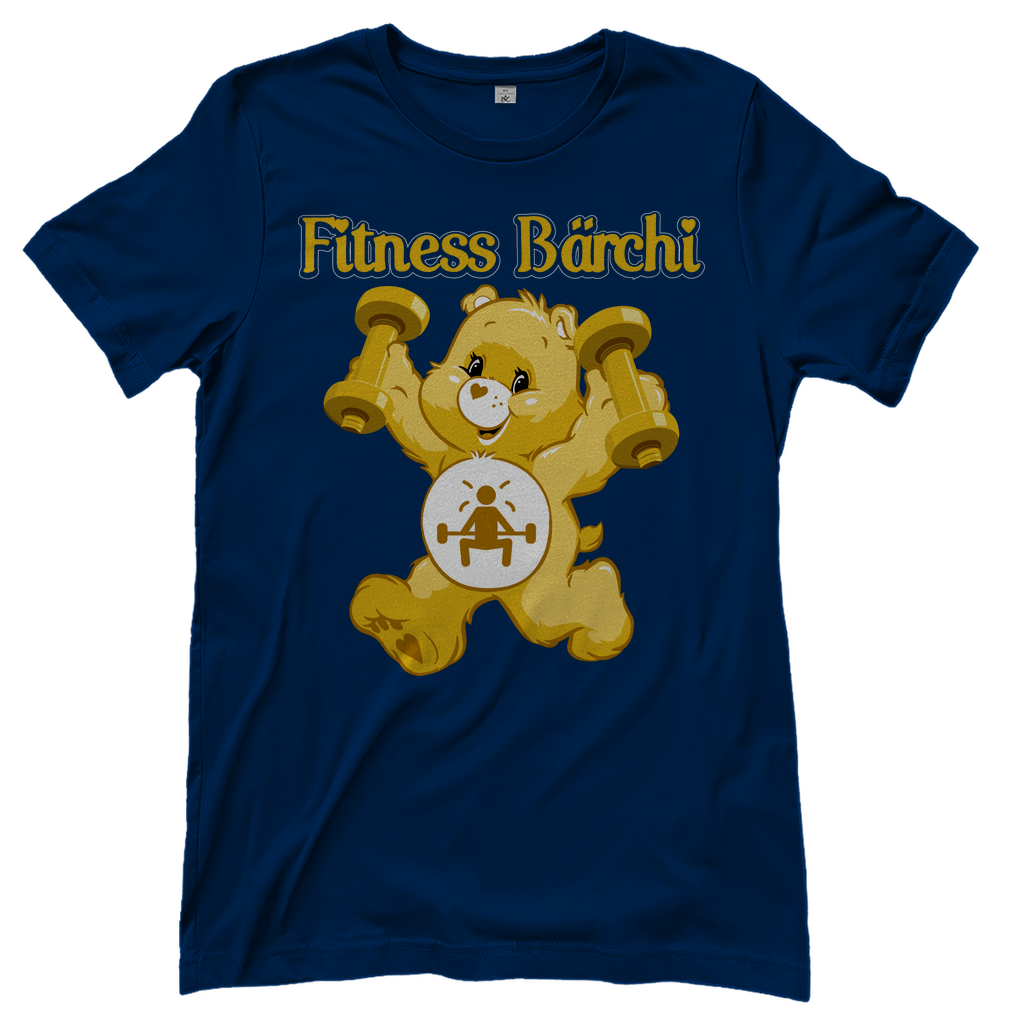 Fitness Bärchi - Glücksbärchi - Damenshirt Navy