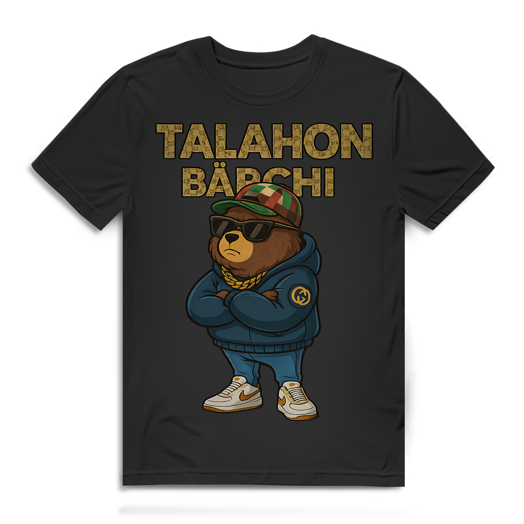 Talahon Bärchi - Glücksbärchi - Herren Premium Bio T-Shirt Black
