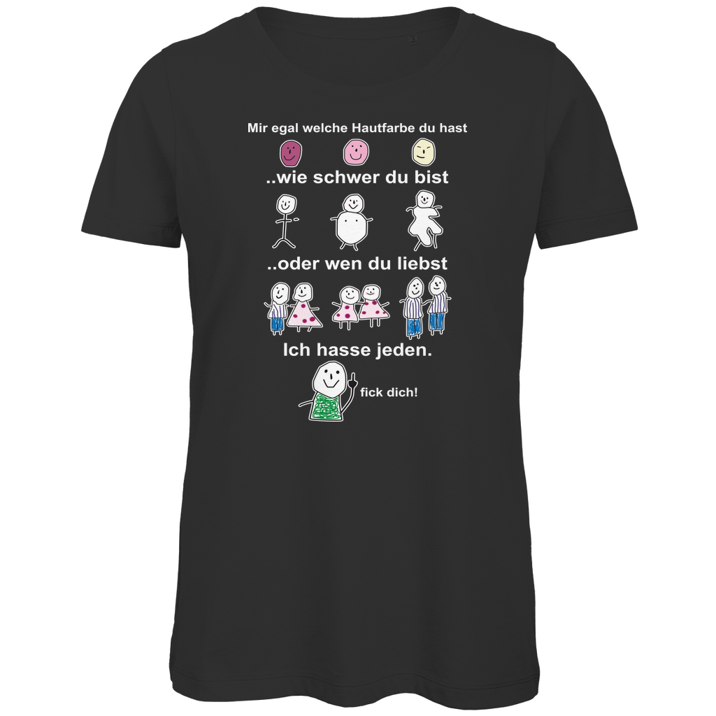 Mir egal welche Hautfarbe du hast - Damen Premium Bio T-Shirt Black