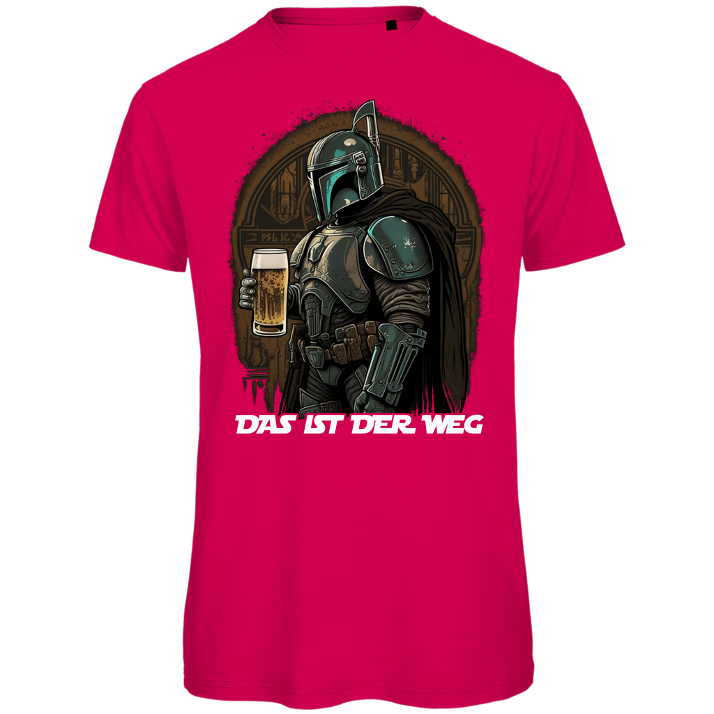 Das ist der Weg Bier Mandalorianer - Herren Premium Bio T-Shirt Fuchsia