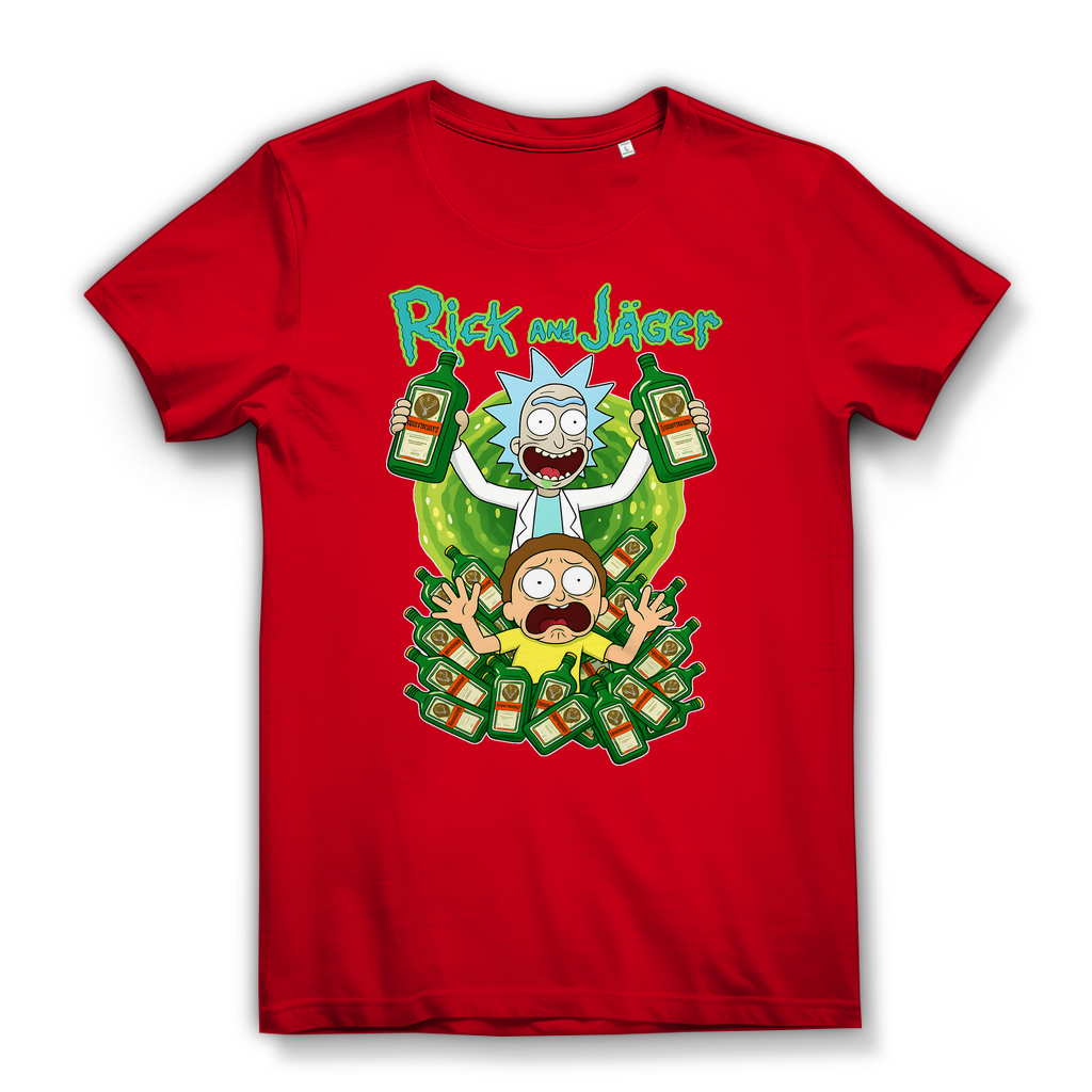 Rick and Jäger mit Morty Jägermeister - Damen Premium Bio T-Shirt