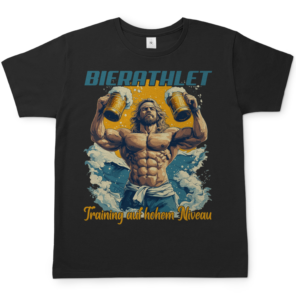 Bierathlet Training auf hohem Niveau - Herren Shirt Black