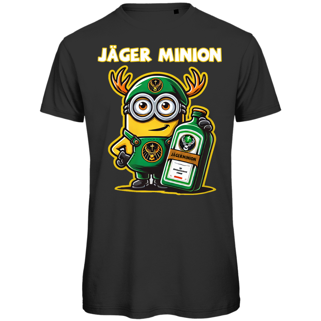 Jägermeister Minion Herren T-Shirt - Bio Baumwolle, Lustiges Minion Design, Premium Qualität