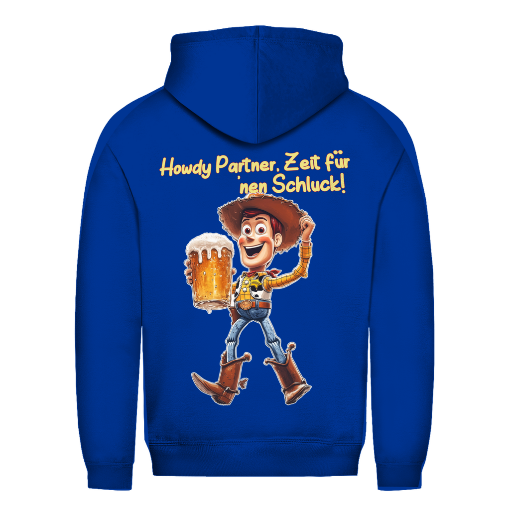Howdy Partner Zeit für nen Schluck - Woody Toy Story - Damen Hoodie Royal Blue