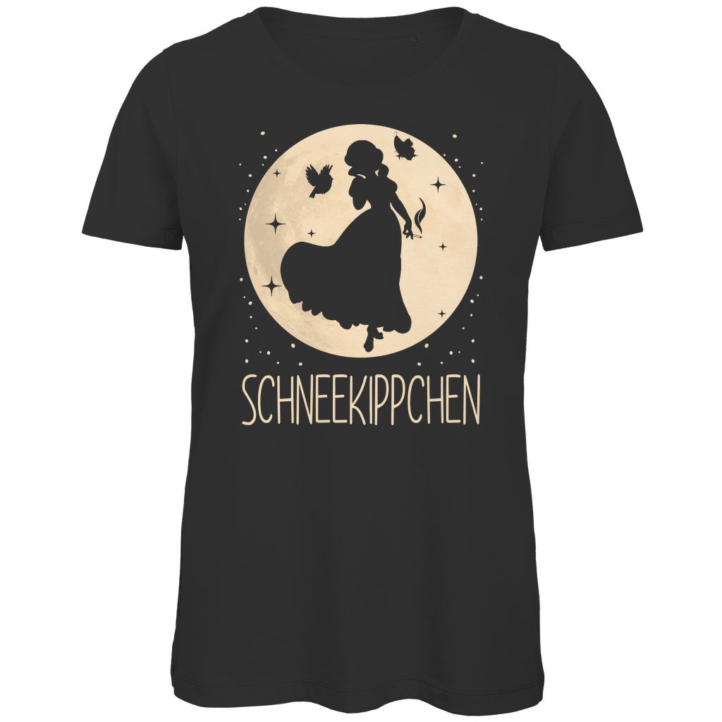 Mond Prinzessin - Schneekippchen - Damen Premium Bio T-Shirt Black