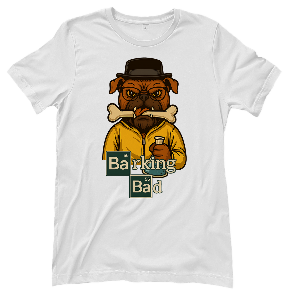 Breaking Bad Barking Bad Dog Hunde - Damen T-Shirt White