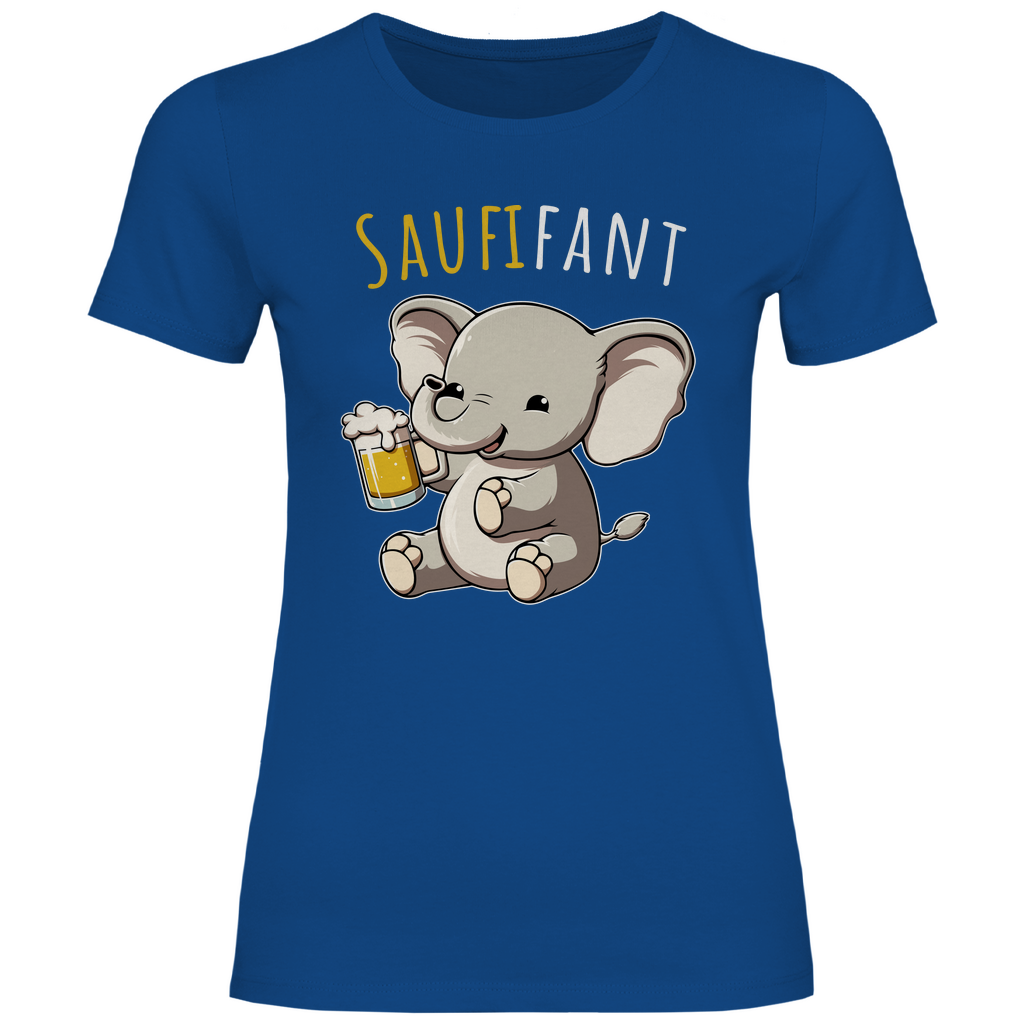 Saufifant - Damenshirt Royal Blue