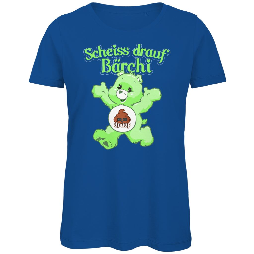 Scheiss drauf Bärchi - Glücksbärchi - Damen Premium Bio T-Shirt Royal Blue