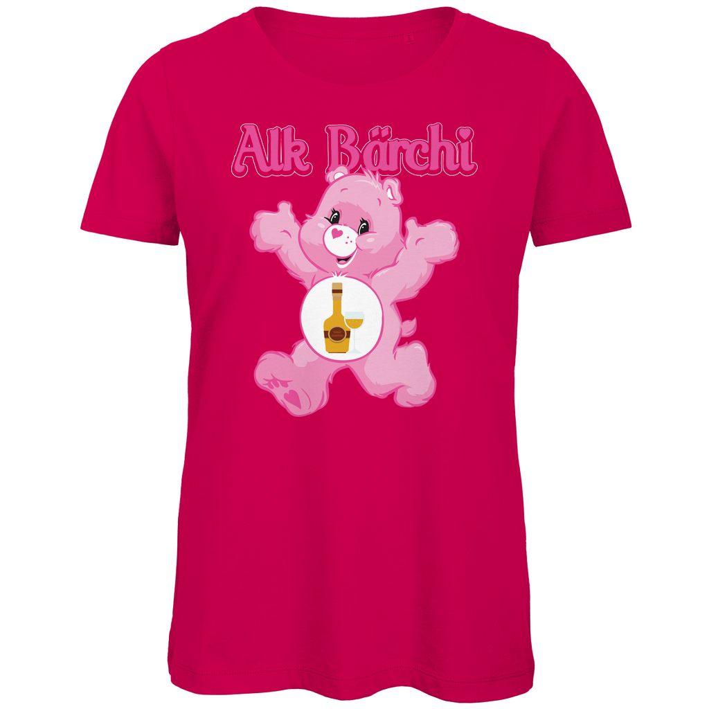 Alk Bärchi - Glücksbärchi - Damen Premium Bio T-Shirt Fuchsia