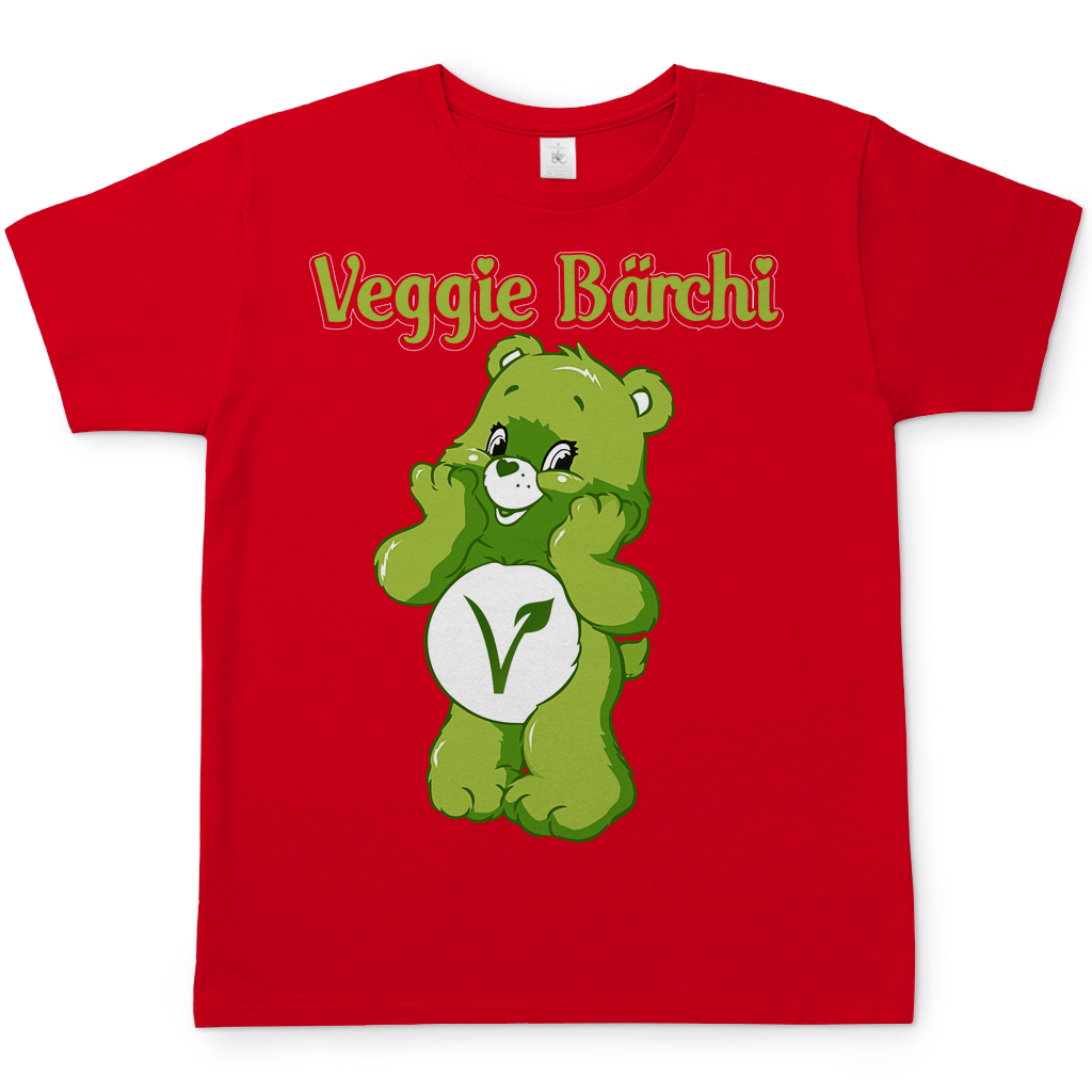 Veggie Bärchi - Glücksbärchi - Herren Shirt Red