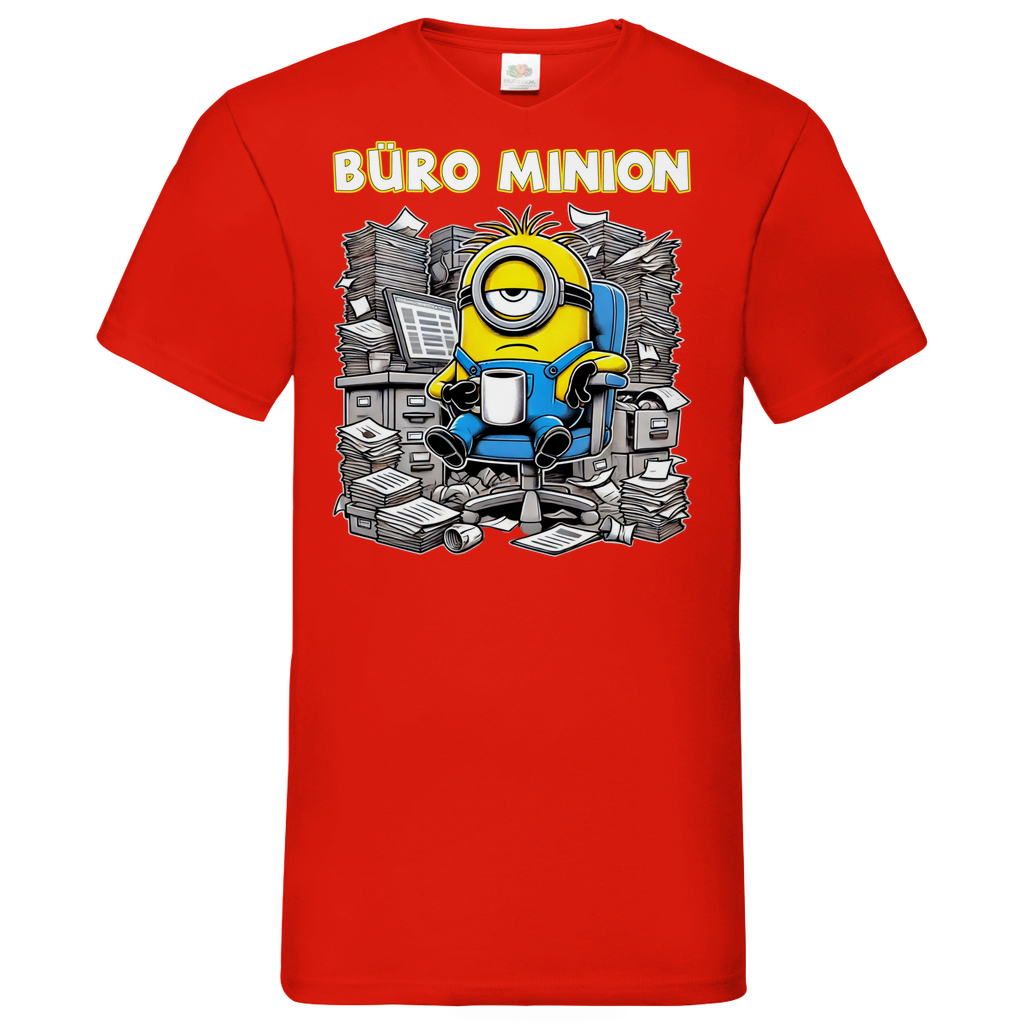 Büro Minion - Herren V-Neck Shirt