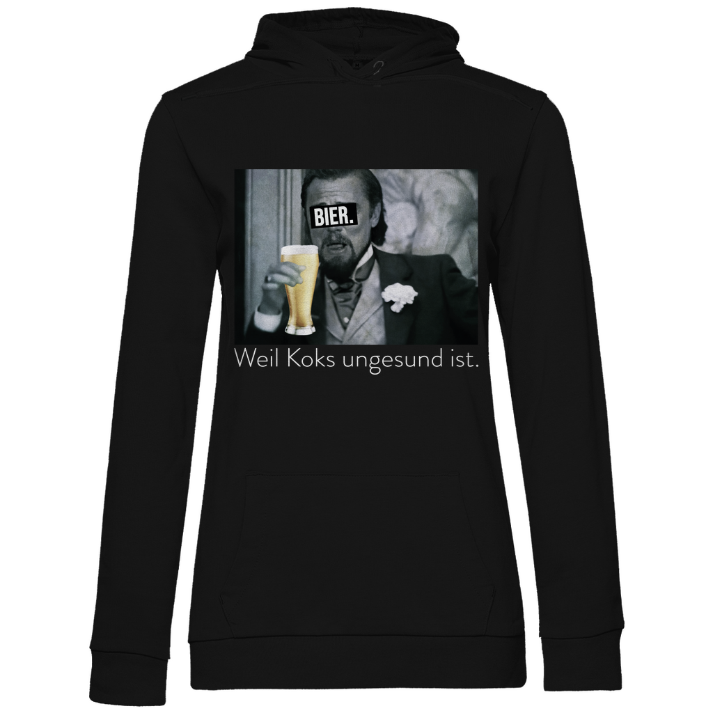 Leonardo DiCaprio - Bier weil Koks ungesund ist - Damen Hoodie Black