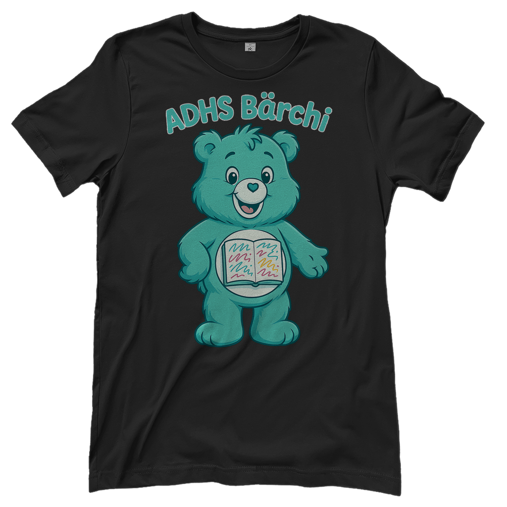 ADHS Bärchi - Glücksbärchi - Damen T-Shirt Black