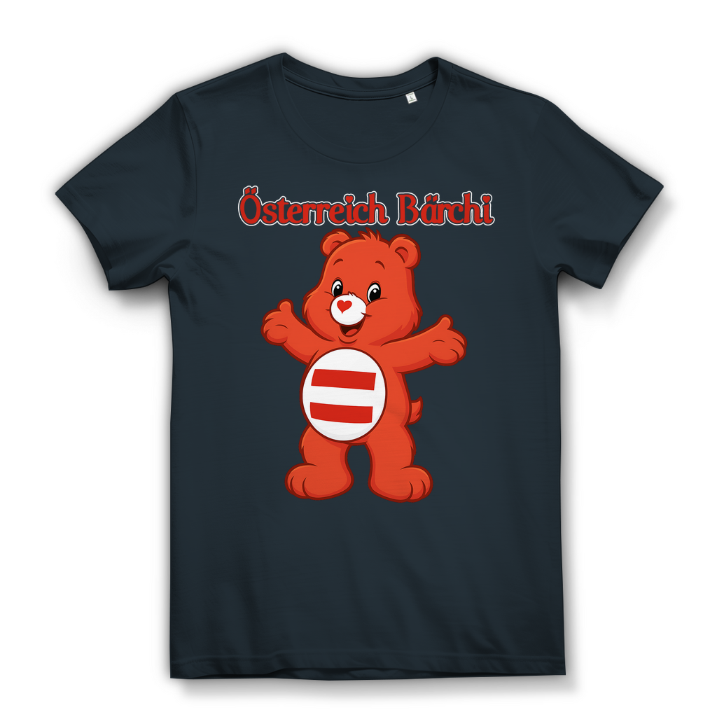 Österreich Bärchi - Glücksbärchi - Damen Premium Bio T-Shirt Dark Grey