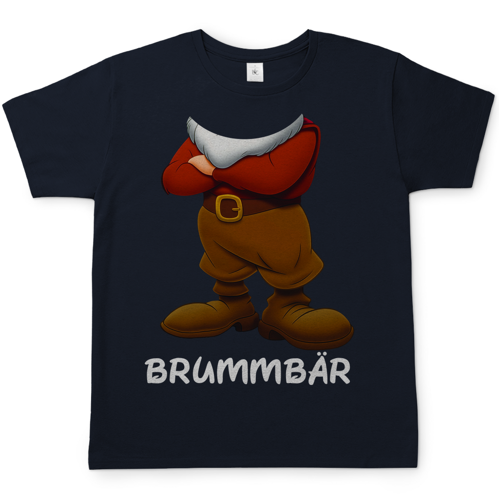 Schneewittchen und die 7 Zwerge - Brummbär - Herren Shirt Navy