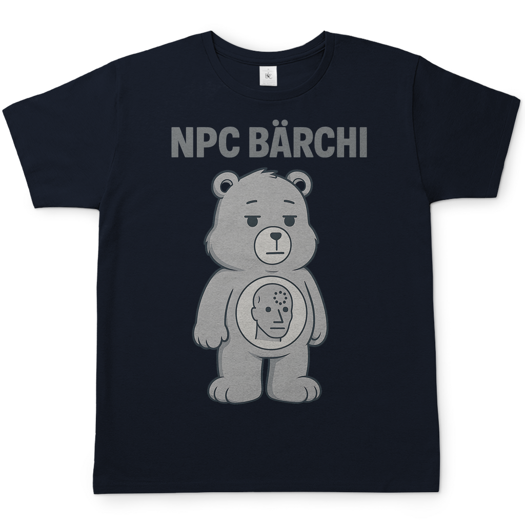 NPC Bärchi - Glücksbärchi - Herren T-Shirt Navy