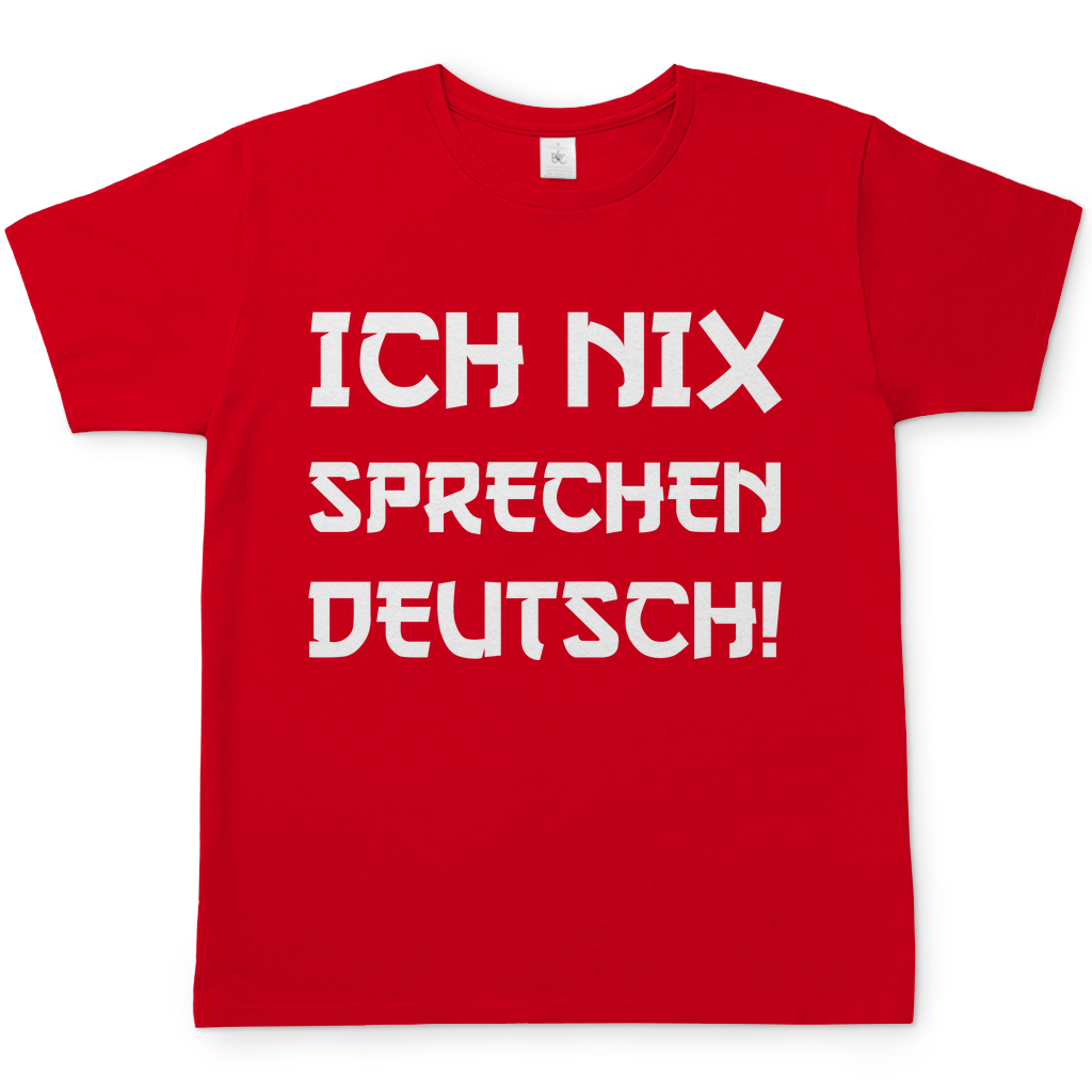 Ich nix sprechen Deutsch! - Herren Shirt Red