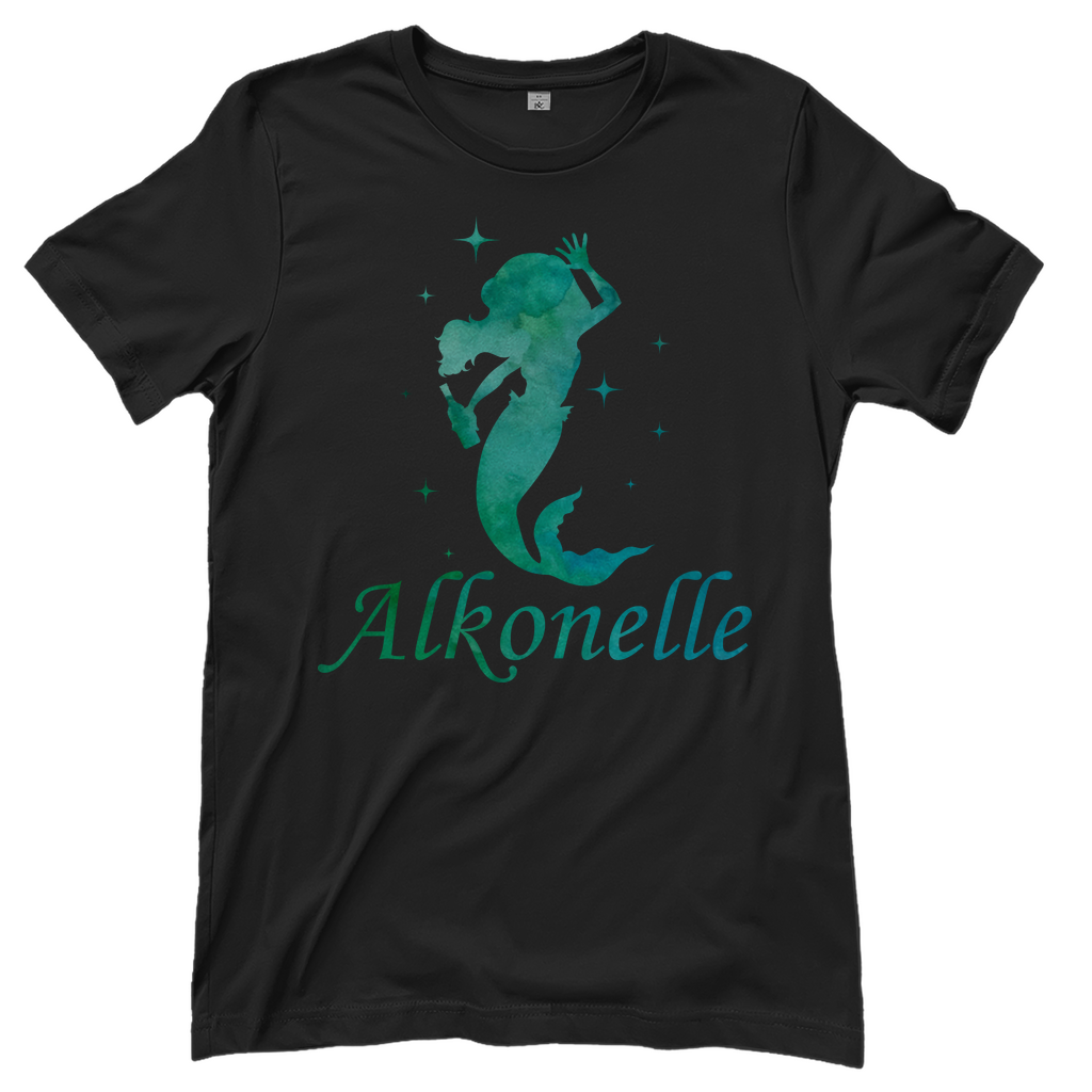 Alkonelle - Prinzessin Aquarell - Damenshirt Black
