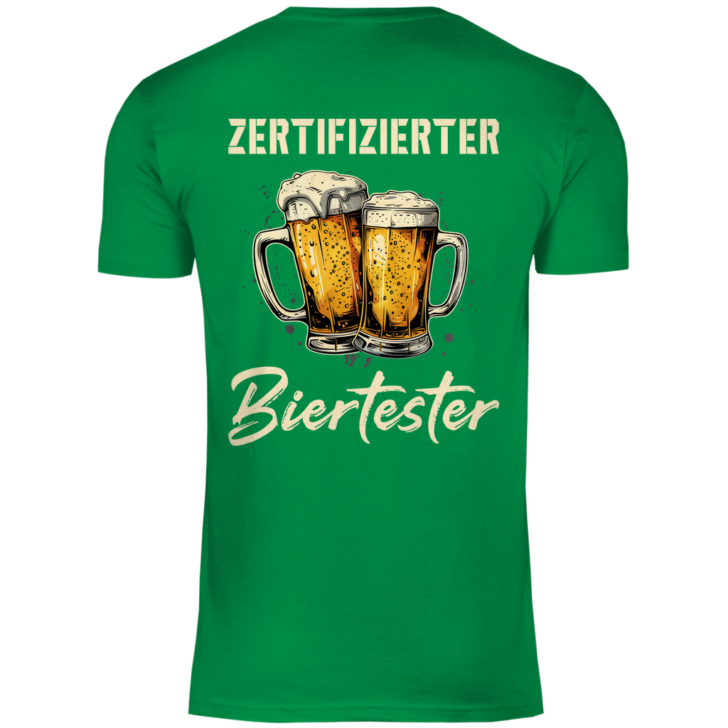 Zertifizierter Biertester - Herren Shirt Kelly Green