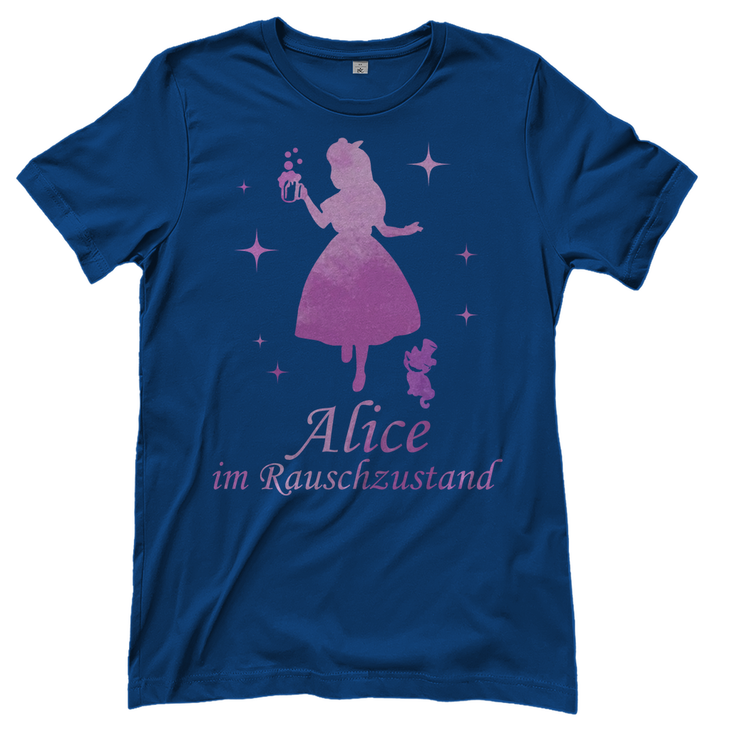 Alice im Rauschzustand - Prinzessin Aquarell - Damenshirt Royal Blue