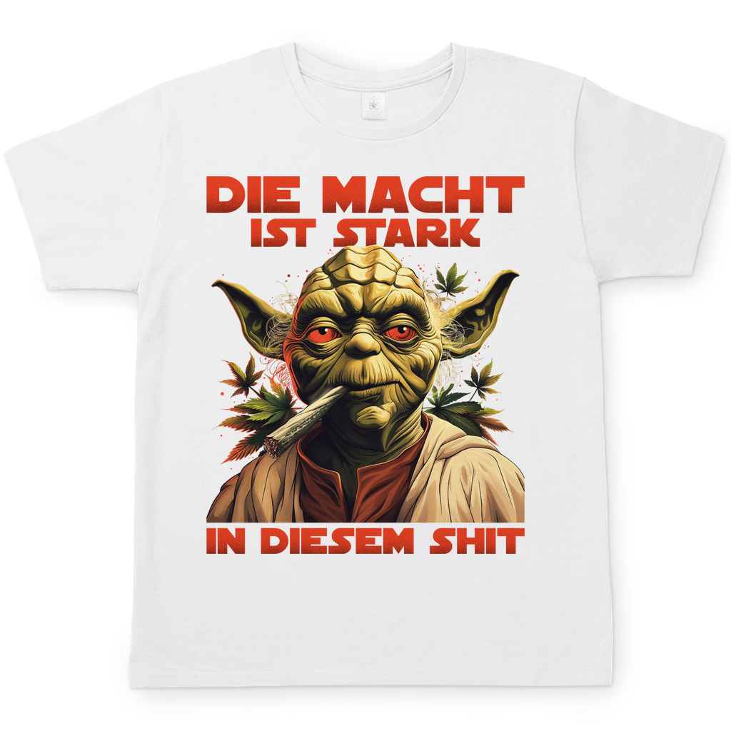 Die Macht ist stark in diesem Shit - Yoda Star Wars - Herren Shirt White