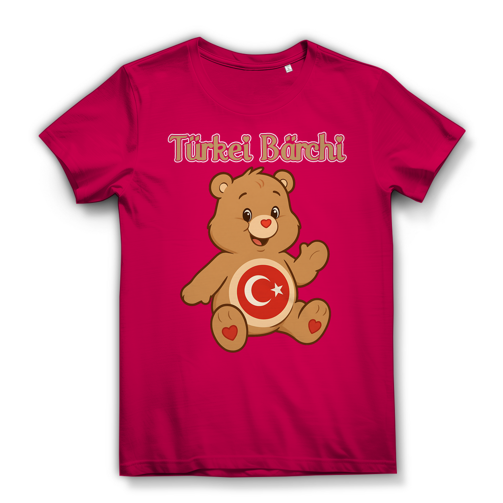 Türkei Bärchi - Glücksbärchi - Damen Premium Bio T-Shirt Fuchsia