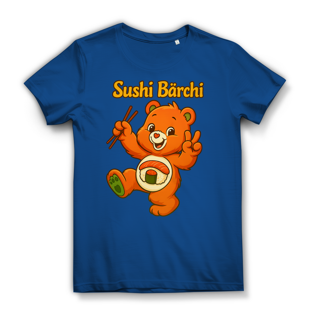 Sushi Bärchi - Glücksbärchi - Damen Premium Bio T-Shirt Royal Blue
