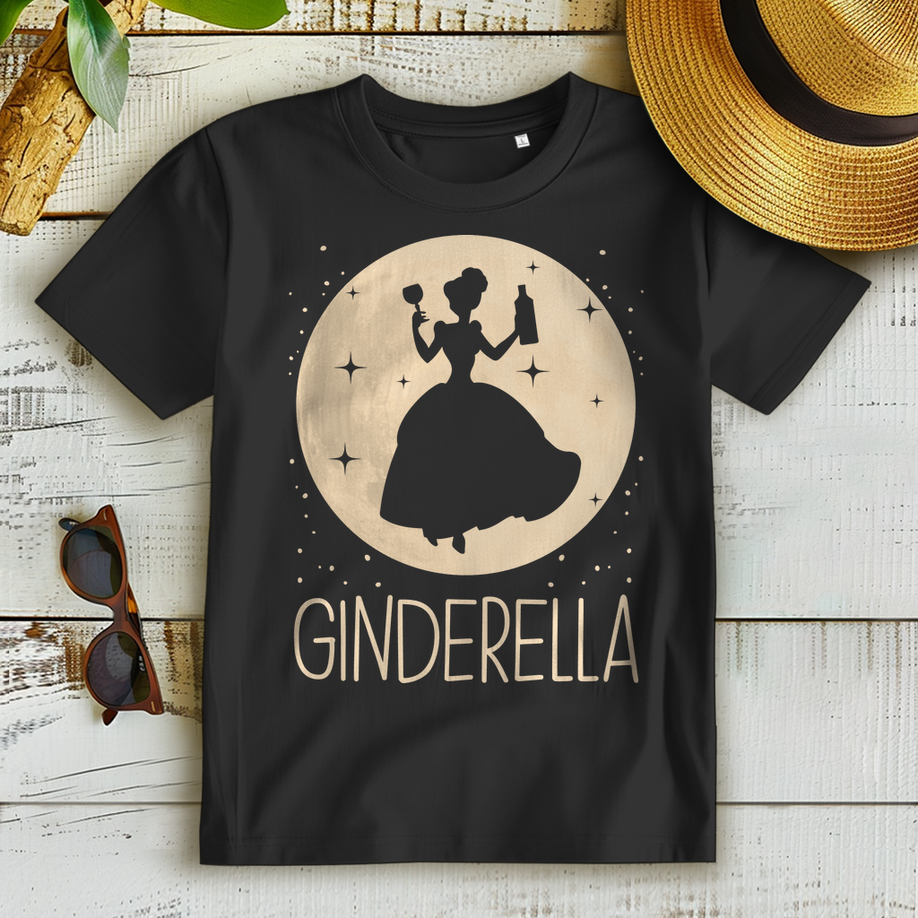Ginderella Cinderella Mond Prinzessin - Damen Premium Bio T-Shirt