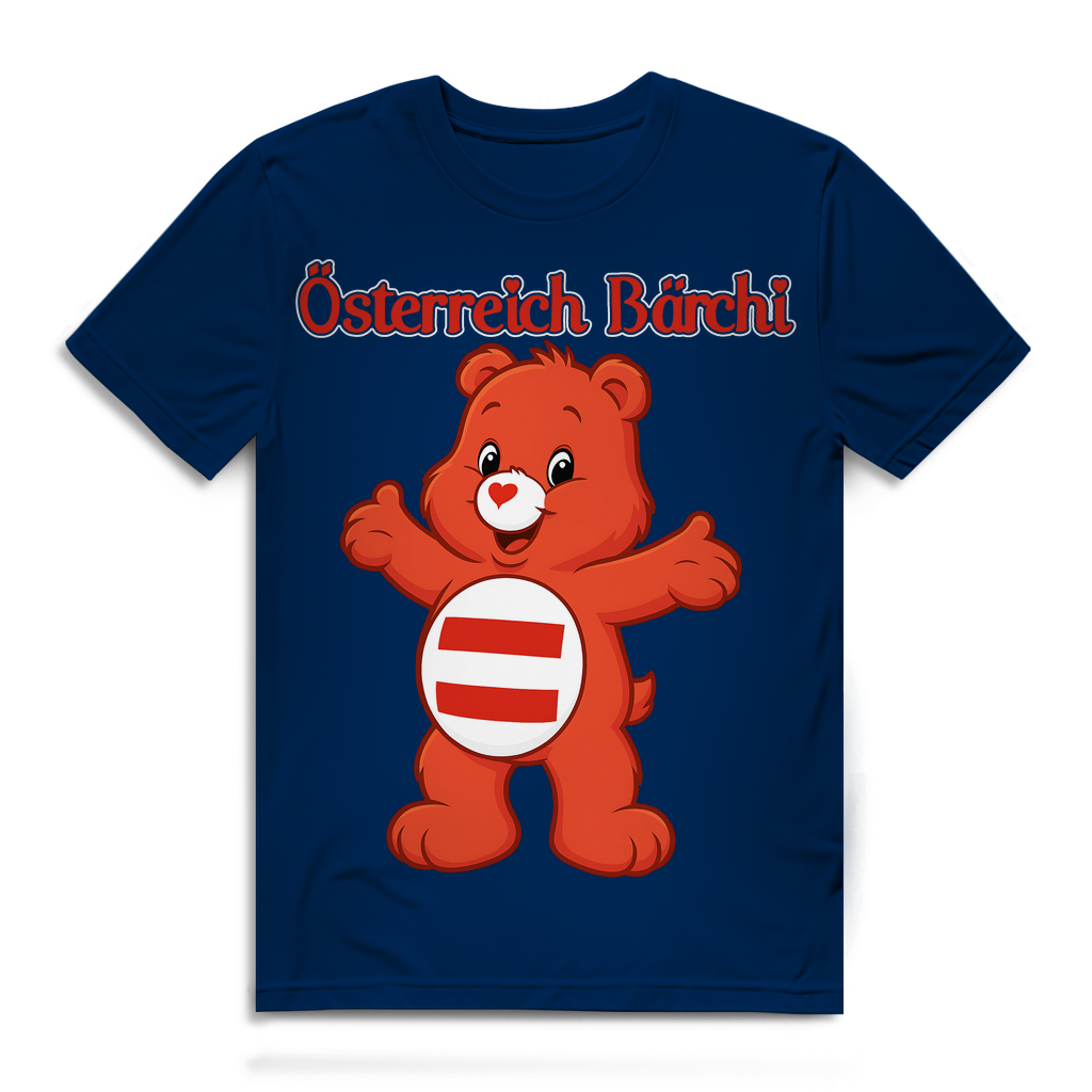 Österreich Bärchi - Glücksbärchi - Herren Premium Bio T-Shirt Navy