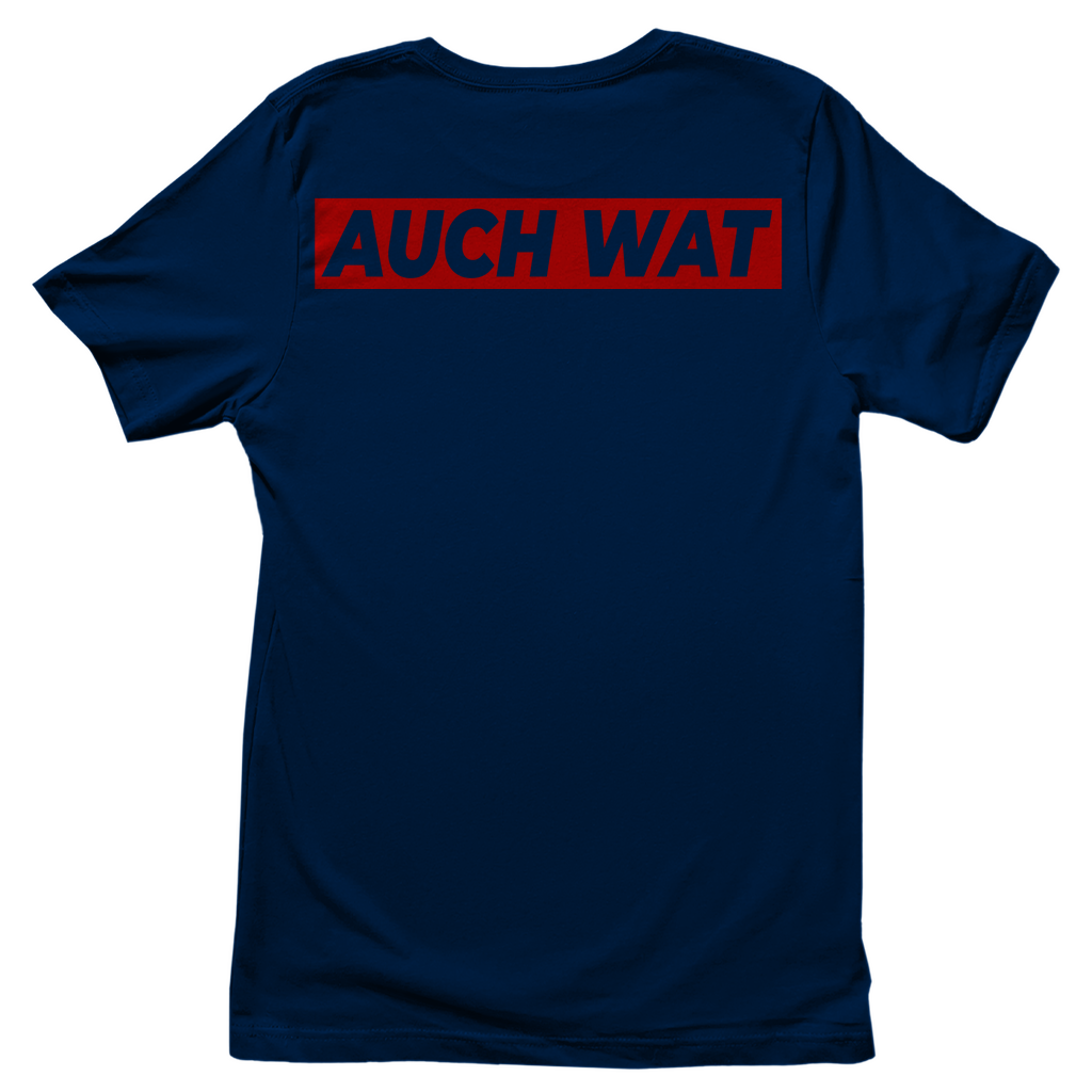 Hinten steht auch wat - Beidseitiger Druck - Damenshirt