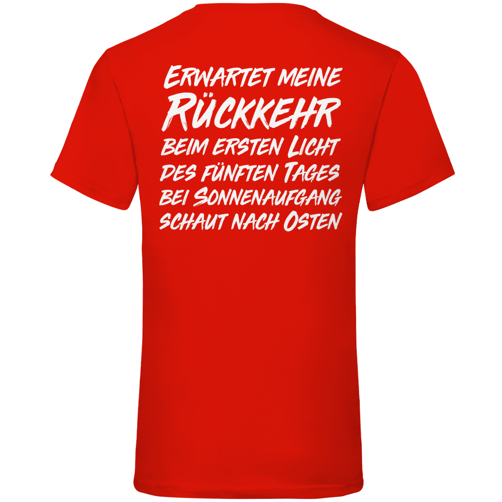 Gönndalf der Blaue Gandalf Toon - Beidseitiger Druck - Herren V-Neck Shirt