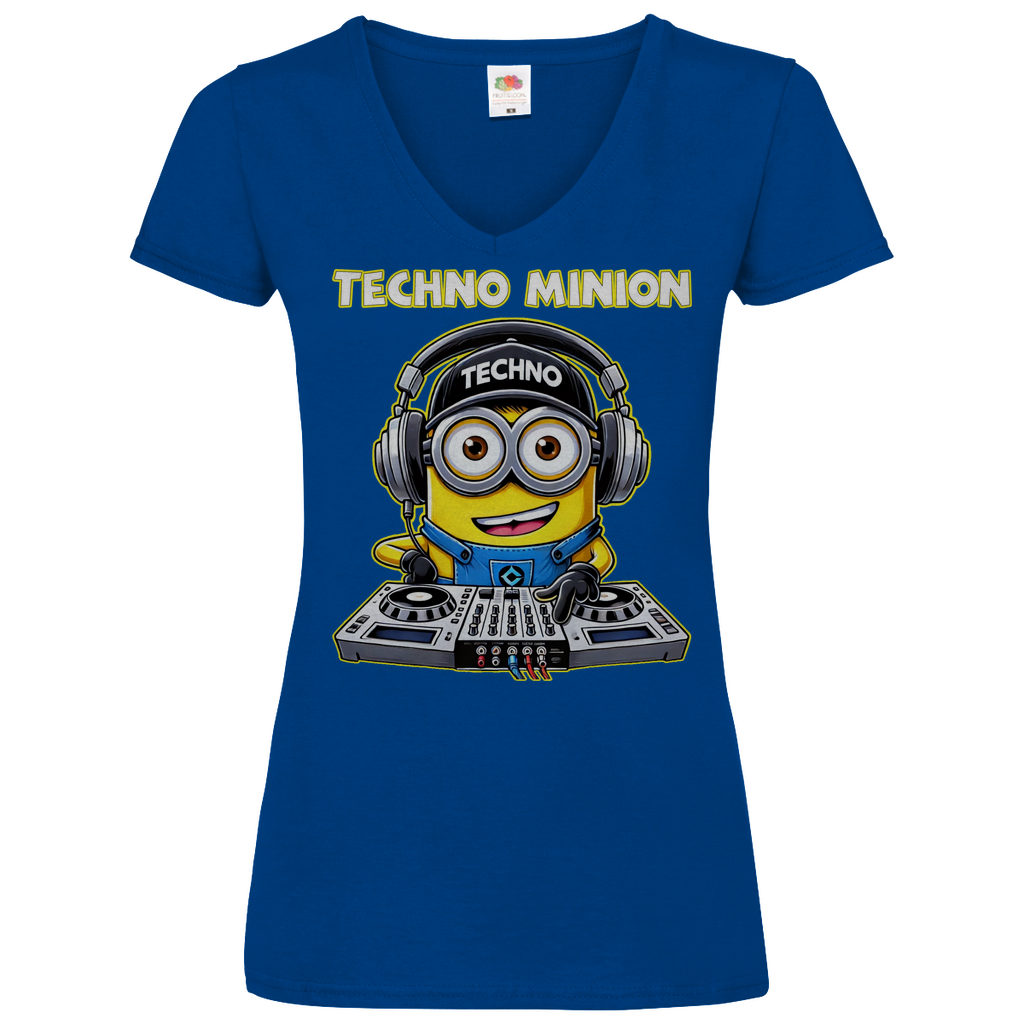Techno Minion - V-Neck Damenshirt