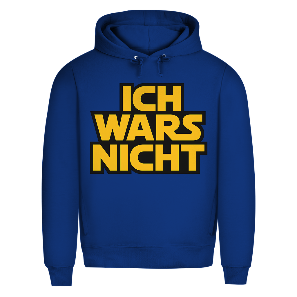 Star Wars Parodie Hoodie Herren Ich Wars Nicht Bio Royal