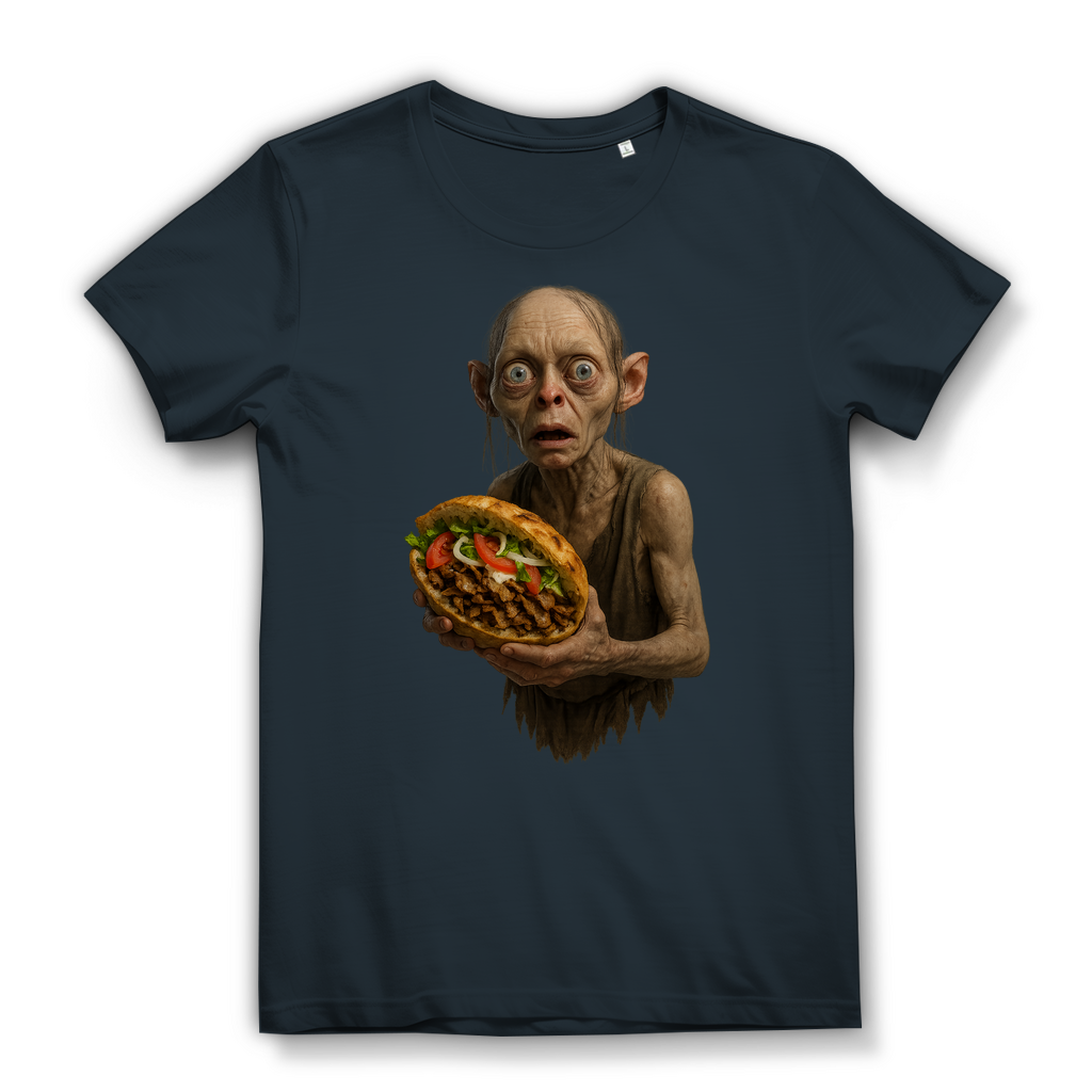 Döner mein Schatz Gollum LOTR - Damen Premium Bio T-Shirt Dark Grey