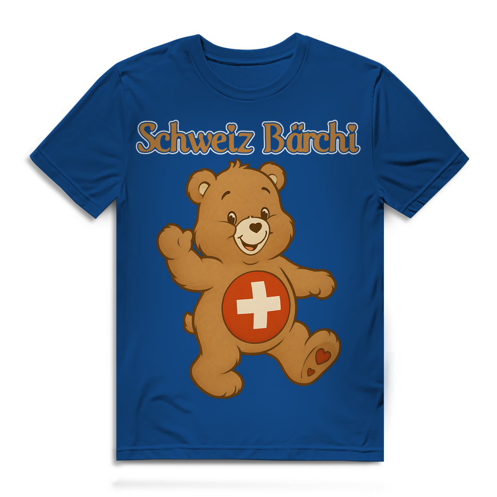 Schweiz Bärchi - Glücksbärchi - Herren Premium Bio T-Shirt Royal Blue