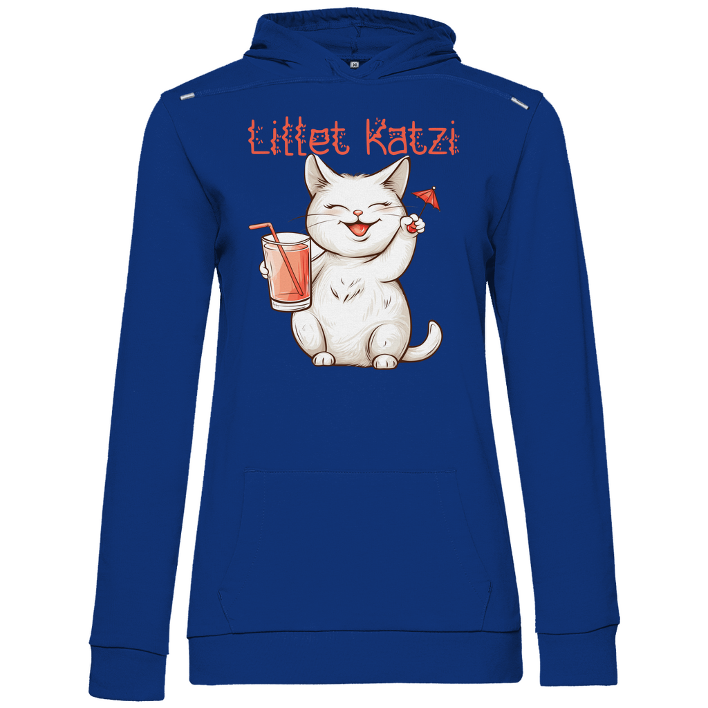 Lillet Katzi Katze - Damen Hoodie Royal