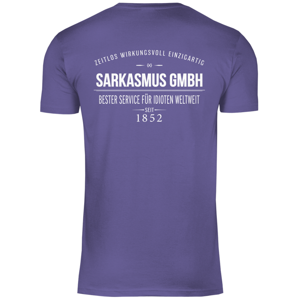 Sarkasmus GmbH bester Service für Idioten weltweit - Herren Shirt Millennial Lilac