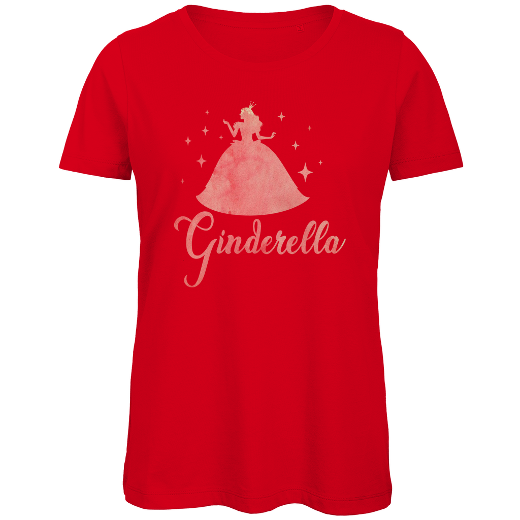 Ginderella - Prinzessin Aquarell - Damen Premium Bio T-Shirt Red