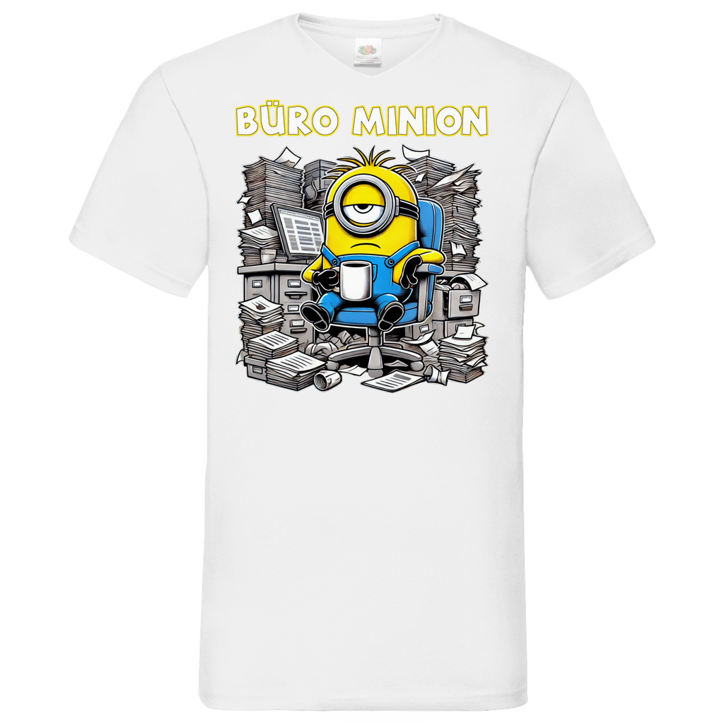 Büro Minion - Herren V-Neck Shirt