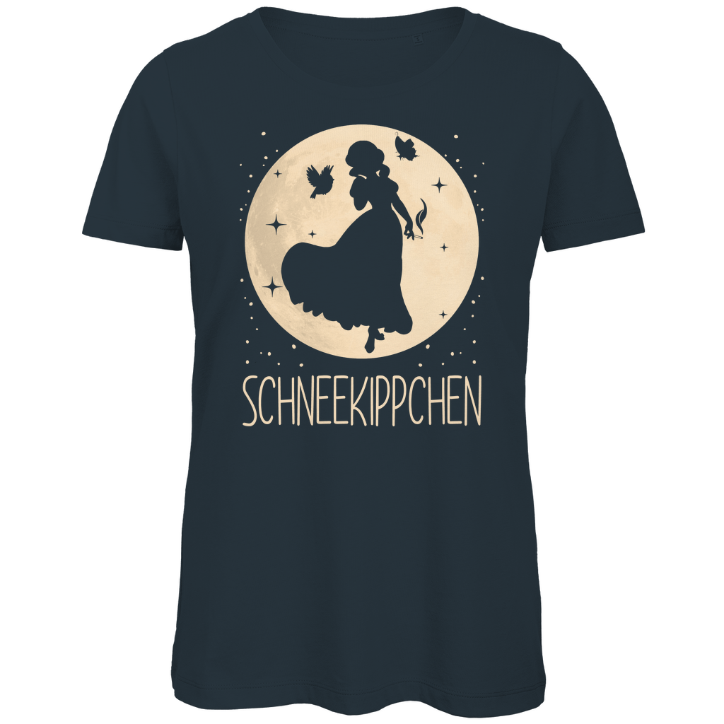 Mond Prinzessin - Schneekippchen - Damen Premium Bio T-Shirt Dark Grey