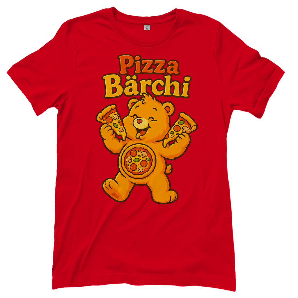 Pizza Bärchi - Glücksbärchi - Damen T-Shirt Red