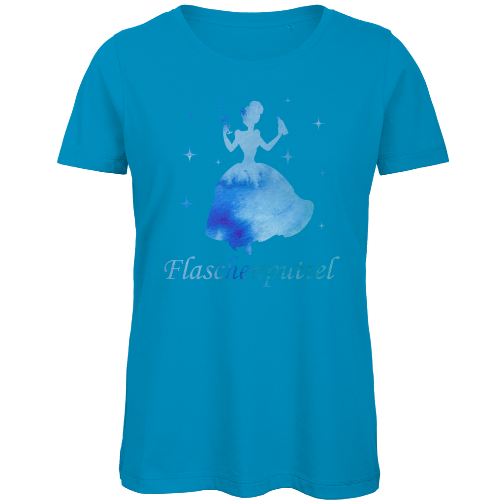 Flaschenputtel - Prinzessin Aquarell - Damen Premium Bio T-Shirt Atoll