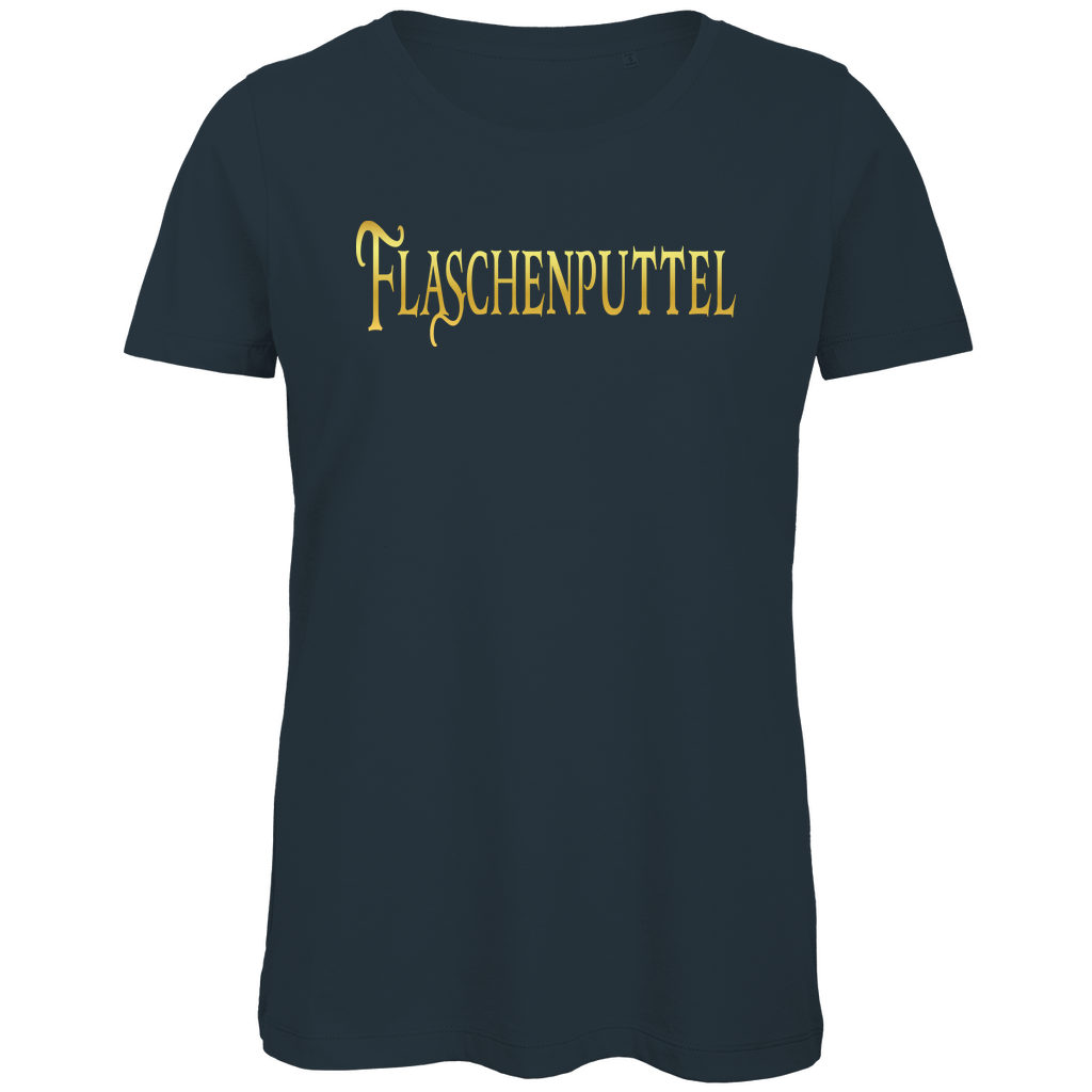 Flaschenputtel - Prinzessin Gold - Damen Premium Bio T-Shirt Dark Grey