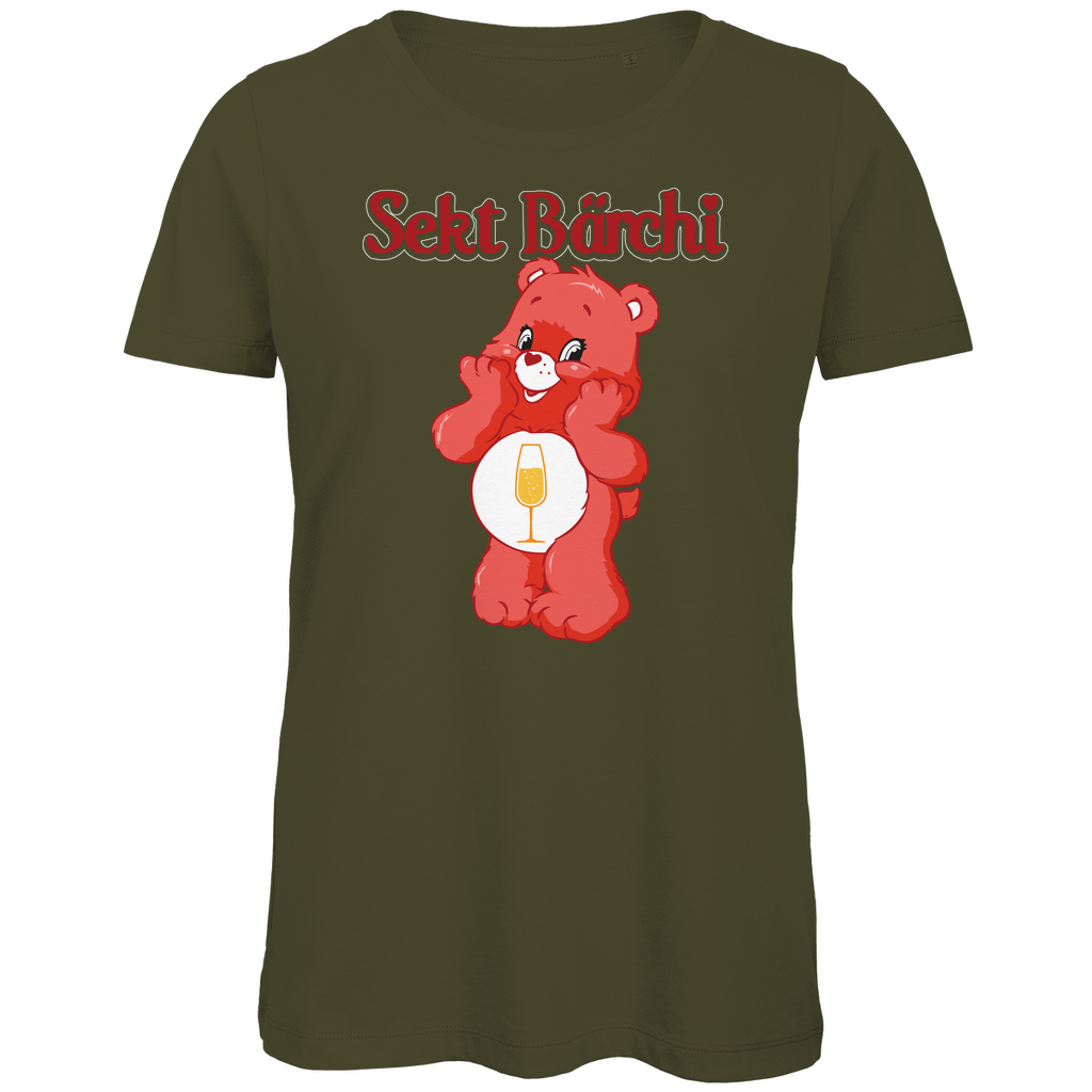 Sekt Bärchi - Glücksbärchi - Damen Premium Bio T-Shirt Khaki