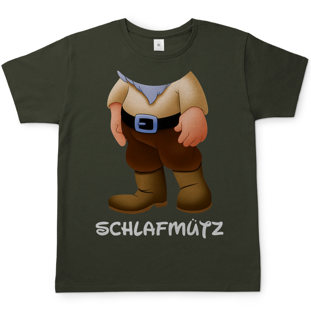 Schneewittchen und die 7 Zwerge - Schlafmütz - Herren Shirt Urban Khaki