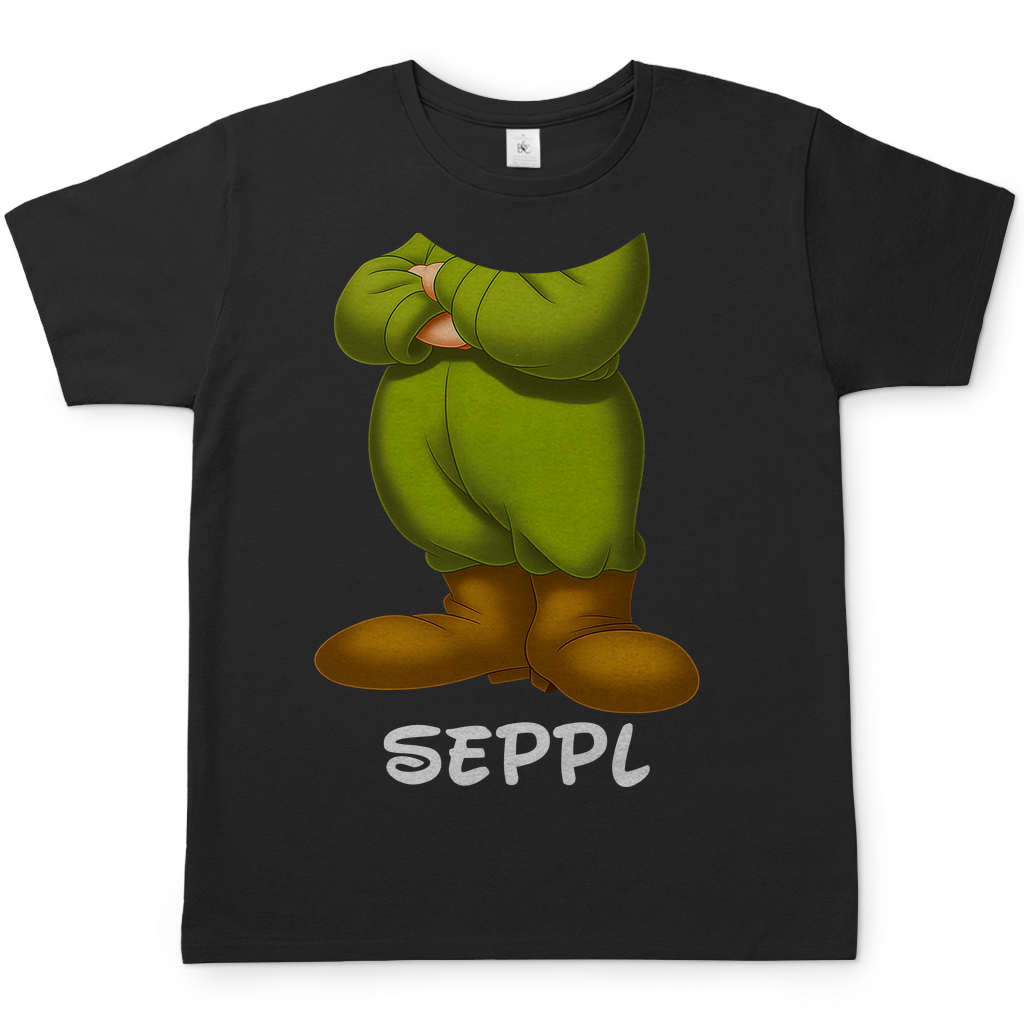 Schneewittchen und die 7 Zwerge - Seppl - Herren Shirt Black