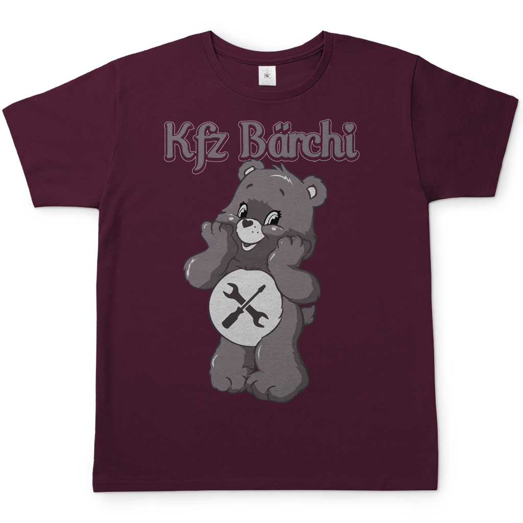 KFZ Bärchi - Glücksbärchi - Herren Shirt Burgundy