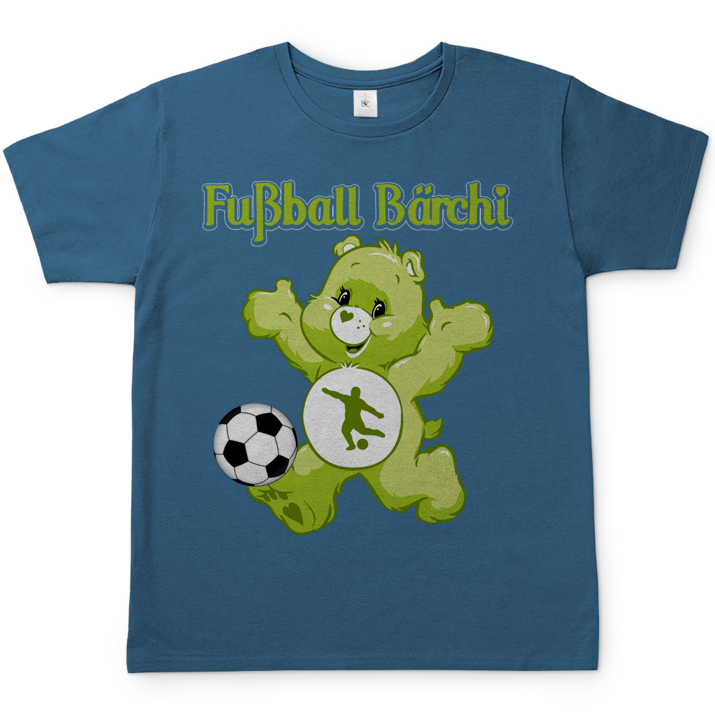 Fußball Bärchi - Glücksbärchi - Herren Shirt Stone Blue