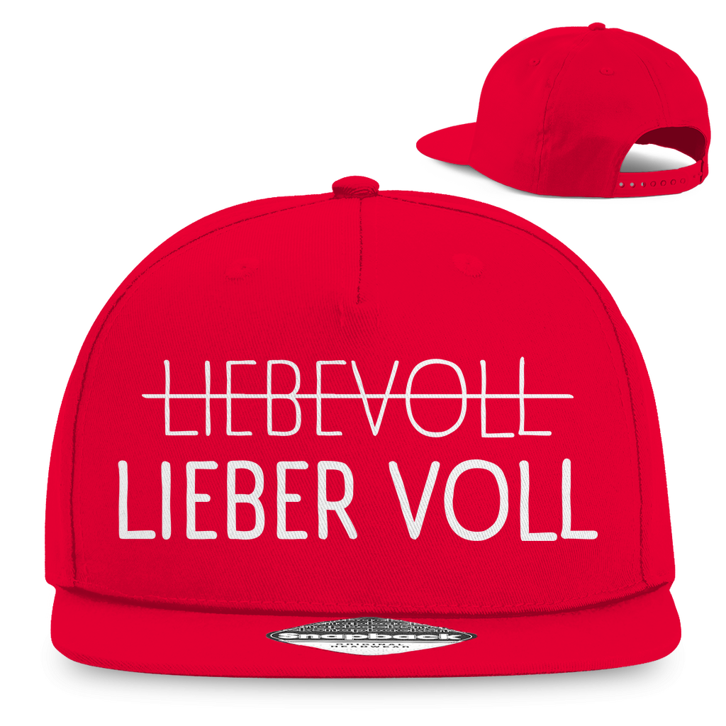 Lieber voll - Premium Snapback Red